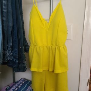 Yellow Charlotte  Russe romper